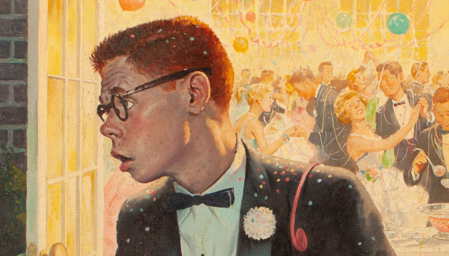 Image result for guy at prom painting